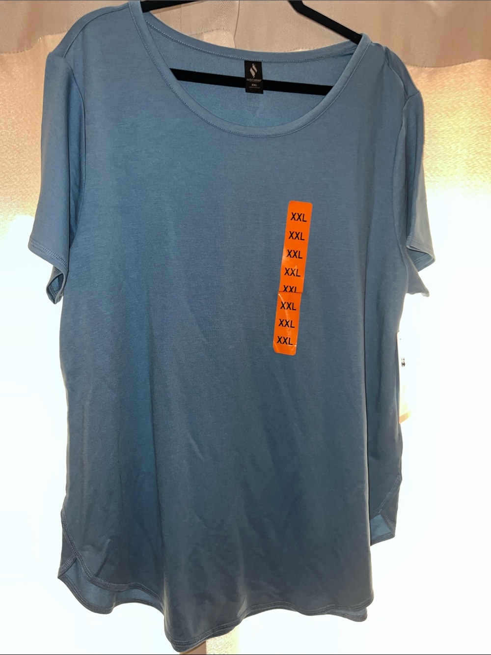Skechers Women's Light Blue Short Sleeve Crewneck Tee Size XXL